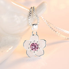Cute Cherry Blossom Necklace