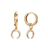 Boucles d'oreilles croissant de lune