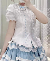 Sweet Love Lace Bow Blouse