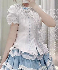 Sweet Love Lace Bow Blouse