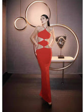 Halter Neck Cut Out Maxi Dress