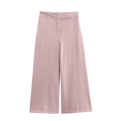 Ensemble deux pièces uni dos nu et col rond sans manches (3 couleurs)