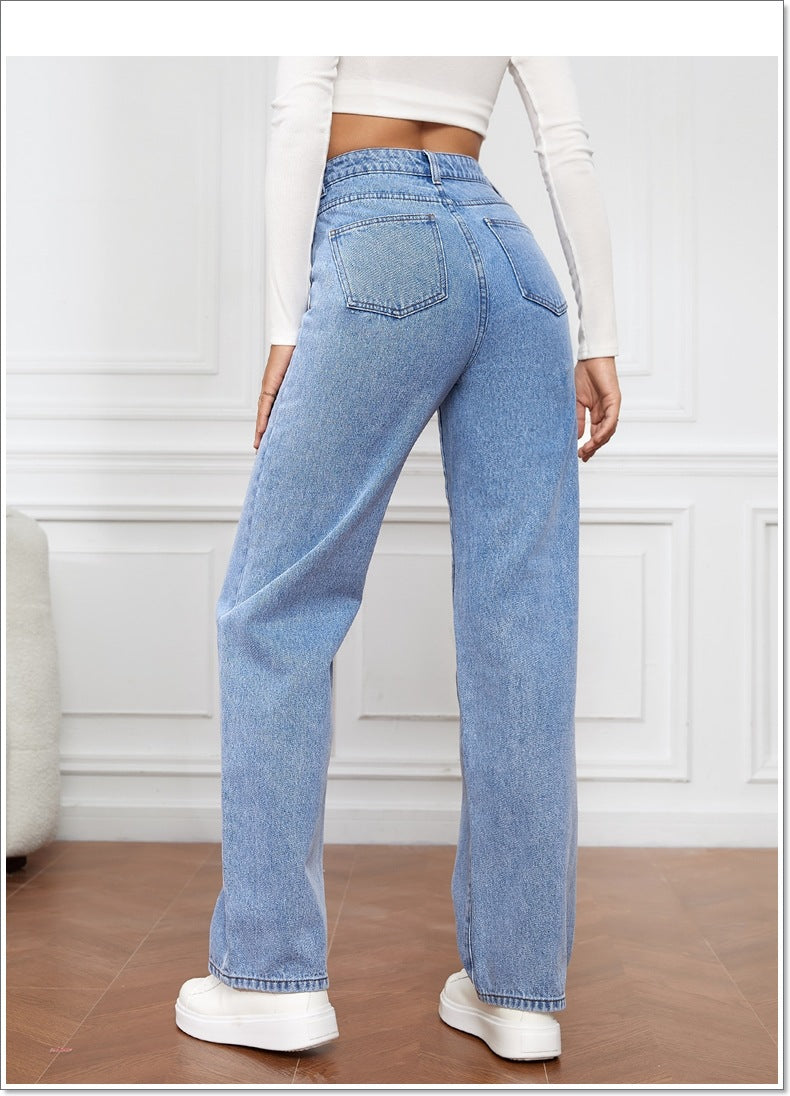 High-Rise Wide Leg Baggy Jeans