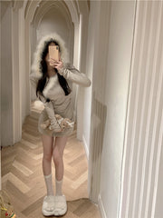 Winter Darling Hooded Dress