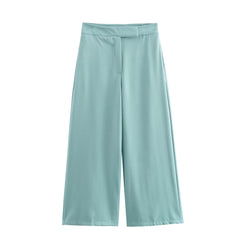 Ensemble deux pièces uni dos nu et col rond sans manches (3 couleurs)