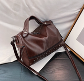 Damen Vintage Nieten Dekoration Tote Schulter Handtaschen