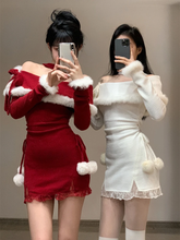 Weihnachtsmann-Baby-Minikleid