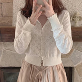 Gestrickter Love-Cardigan