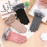 Süße Handschuhe aus Kunstpelz