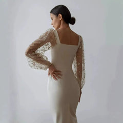 Simple Embroidered Patchwork Dress