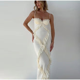 Lace Panelled Busty Slip Dress