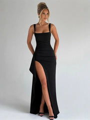 Slim-Fit High Slit Dress