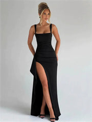 Slim-Fit High Slit Dress