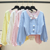 Kawaii Pullover Kurzer Strickpullover