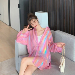 Sheer Rainbow Blouse