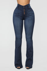 All Flared Up Jeans - Dunkler Denim