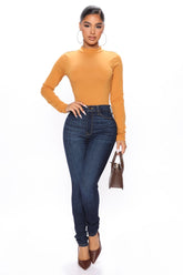 All For One – Universal – Skinny-Jeans mit hohem Bund, dunkle Waschung