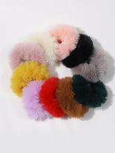 10pcs Solid Color Plush Scrunchie Sai Feel