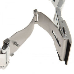 Watch with Stainless Steel Band (White 4cm Dial)