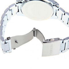 Chronograph with Stainless Steel Band (White 4.7cm Dial)