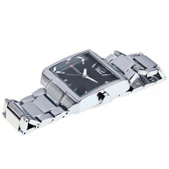 Stainless Watch with Stainless Steel Band (Black 4cm Dial)