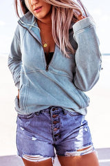 Kapuzenpullover mit Reißverschlusstaschen