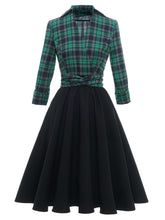 1950s Retro Rockabilly Princess Cosplay Dress plaid Party Costume Gown Swing Dress Sai Feel