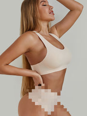 1PC Racerback Sports Bra for Women Comfortable Sleep Bra Seamless Workout Yoga Bra Sai Feel