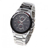 Stainless Steel Chronograph (Black 4.3cm Dial)