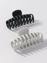 2pcs Solid Color Hair Claw Sai Feel