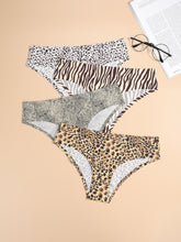 4 Pack Sexy Seamless Soft Leopard Panties Set Sai Feel