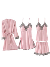 4 piece Pajamas women's Satin soft home wear Sai Feel