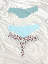 4PCS Sexly Lingerie Multi Color Seamless Thongs Set Sai Feel