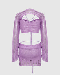 Jupe tricotée elfique Olagolor coordonnée