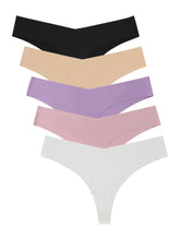 5PCS Seamless Thongs Set Comfortable Underwear Sai Feel
