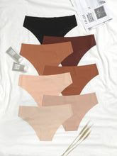 7PCS Earth Tone Seamless Underwear Panties Set Sai Feel