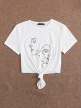 Abstract Print T Shirt Sai Feel