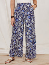 Allover Print Wide Leg Pants Sai Feel