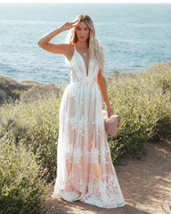 Antonia Maxi Dress - White Sai Feel