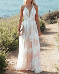 Antonia Maxi Dress - White Sai Feel