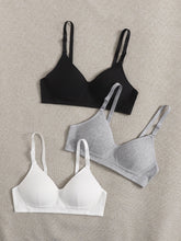 BASICS 3pack Solid Bra Set Sai Feel
