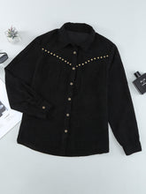 BROCK POCKETED FLEECE BUTTON DOWN SHACKET BLOUSE Sai Feel