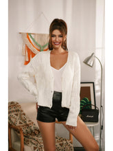 BUCKLE V-NECK LONG SLEEVES KNITTED CARDIGAN Sai Feel
