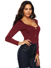 Backless Button Detail Bodysuit Sai Feel