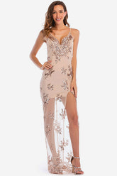 Backless Sequin Party Maxi Dress Sai Feel