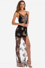 Backless Sequin Party Maxi Dress Sai Feel