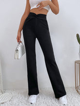 Basic Stretched Straight Leg Pants Sai Feel