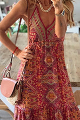 Believe in magic printed maxi dress Sai Feel