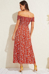 Boho Chic Off Shoulder Floral Dress Sai Feel