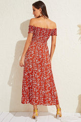 Boho Chic Off Shoulder Floral Dress Sai Feel